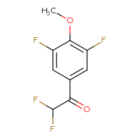 Chemical structure of 1-(3,5-difluoro-4-methoxyphenyl)-2,2-difluoroethan-1-one - CSSB03548499369
