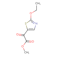 Chemical structure of methyl 2-(2-ethoxy-1,3-thiazol-5-yl)-2-oxoacetate - CSSB02496280506