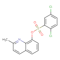 Chemical structure of 2-methylquinolin-8-yl 2,5-dichlorobenzene-1-sulfonate - CSSB00026489511
