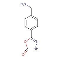 Chemical structure of 5-[4-(aminomethyl)phenyl]-2,3-dihydro-1,3,4-oxadiazol-2-one - CSSB00135471730