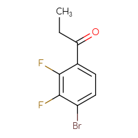 Chemical structure of 1-(4-bromo-2,3-difluorophenyl)propan-1-one - CSSB00017175879