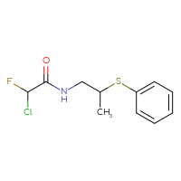 Chemical structure of 2-chloro-2-fluoro-N-[2-(phenylsulfanyl)propyl]acetamide - CSSB21332054047