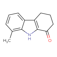 Chemical structure of 8-methyl-2,3,4,9-tetrahydro-1H-carbazol-1-one - CSSB00000721816