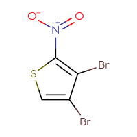 Chemical structure of 3,4-dibromo-2-nitrothiophene - CSSB00010145800