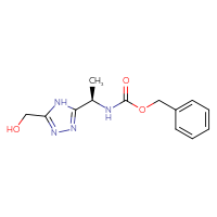 Chemical structure of benzyl N-[(1R)-1-[5-(hydroxymethyl)-4H-1,2,4-triazol-3-yl]ethyl]carbamate - CSSB03496559311