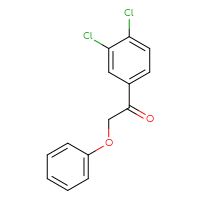 Chemical structure of 1-(3,4-dichlorophenyl)-2-phenoxyethan-1-one - CSSB00000577079