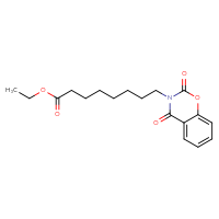 Chemical structure of ethyl 8-(2,4-dioxo-3,4-dihydro-2H-1,3-benzoxazin-3-yl)octanoate - CSSB06744556717