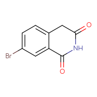 Chemical structure of 7-bromo-1,2,3,4-tetrahydroisoquinoline-1,3-dione - CSSB00010161110