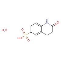 Chemical structure of 2-oxo-1,2,3,4-tetrahydroquinoline-6-sulfonic acid hydrate - CSSB00103154809