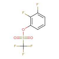 Chemical structure of 2,3-difluorophenyl trifluoromethanesulfonate - CSSB00010186509