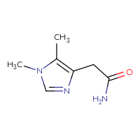Chemical structure of 2-(1,5-dimethyl-1H-imidazol-4-yl)acetamide - CSSB06258836511