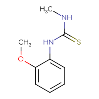 Chemical structure of 1-(2-methoxyphenyl)-3-methylthiourea - CSSB00000166733