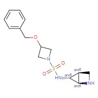 Chemical structure of rac-N-[(1R,4S,5R)-2-azabicyclo[2.1.0]pentan-5-yl]-3-(benzyloxy)azetidine-1-sulfonamide - CSMB14824736738