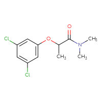 Chemical structure of 2-(3,5-dichlorophenoxy)-N,N-dimethylpropanamide - CSSB00045195074