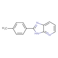 Chemical structure of 2-(4-methylphenyl)-3H-imidazo[4,5-b]pyridine - CSSB00005568697