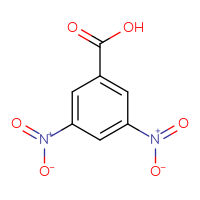Chemical structure of 3,5-dinitrobenzoic acid - CSSB00000182980