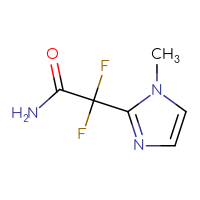 Chemical structure of 2,2-difluoro-2-(1-methyl-1H-imidazol-2-yl)acetamide - CSSB01148676691
