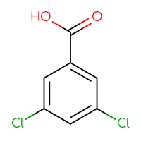 Chemical structure of 3,5-dichlorobenzoic acid - CSSB00000210701