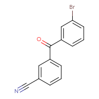 Chemical structure of 3-(3-bromobenzoyl)benzonitrile - CSSB00160500291