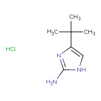 Chemical structure of 4-tert-butyl-1H-imidazol-2-amine hydrochloride - CSSB00025713219
