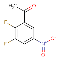 Chemical structure of 1-(2,3-difluoro-5-nitrophenyl)ethan-1-one - CSSB00010988142