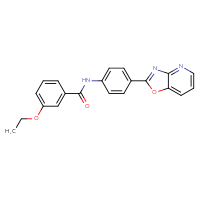 Chemical structure of 3-ethoxy-N-(4-{[1,3]oxazolo[4,5-b]pyridin-2-yl}phenyl)benzamide - CSSB00121607672