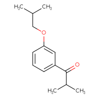 Chemical structure of 2-methyl-1-[3-(2-methylpropoxy)phenyl]propan-1-one - CSSB20878650719