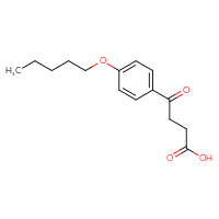 Chemical structure of 4-oxo-4-[4-(pentyloxy)phenyl]butanoic acid - CSSB00000681945