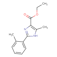 Chemical structure of ethyl 5-methyl-2-(2-methylphenyl)-1H-imidazole-4-carboxylate - CSSB00000804394