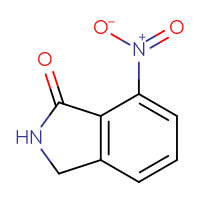 Chemical structure of 7-nitro-2,3-dihydro-1H-isoindol-1-one - CSSB00000026265