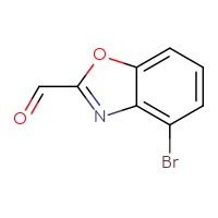 Chemical structure of 4-bromo-1,3-benzoxazole-2-carbaldehyde - CSSB00010199732