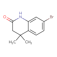 Chemical structure of 7-bromo-4,4-dimethyl-1,2,3,4-tetrahydroquinolin-2-one - CSSB00010167782
