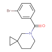 Chemical structure of 5-(3-bromobenzoyl)-5-azaspiro[2.5]octane - CSSB00022336138