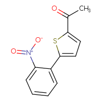 Chemical structure of 1-[5-(2-nitrophenyl)thiophen-2-yl]ethan-1-one - CSSB00000697448