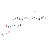 Chemical structure of methyl 4-[(prop-2-enamido)methyl]benzoate - CSSB00011325536