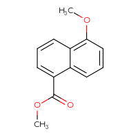 Chemical structure of methyl 5-methoxynaphthalene-1-carboxylate - CSSB00010186993