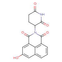Chemical structure of 3-(2,6-dioxopiperidin-3-yl)-7-hydroxy-3-azatricyclo[7.3.1.0⁵,¹³]trideca-1(13),5,7,9,11-pentaene-2,4-dione - CSSB03437847384