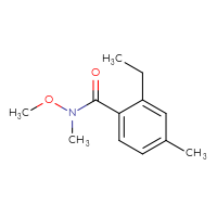 Chemical structure of 2-ethyl-N-methoxy-N,4-dimethylbenzamide - CSSB06261741316