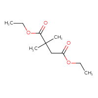 Chemical structure of 1,4-diethyl 2,2-dimethylbutanedioate - CSSB00000726526