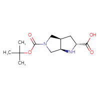 Chemical structure of (2R,3aR,6aR)-5-[(tert-butoxy)carbonyl]-octahydropyrrolo[3,4-b]pyrrole-2-carboxylic acid - CSSB20813969227