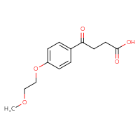 Chemical structure of 4-[4-(2-methoxyethoxy)phenyl]-4-oxobutanoic acid - CSSB00020572143