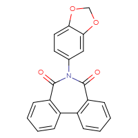 Chemical structure of 9-(2H-1,3-benzodioxol-5-yl)-9-azatricyclo[9.4.0.0²,⁷]pentadeca-1(11),2(7),3,5,12,14-hexaene-8,10-dione - CSSB00121645227
