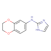 Chemical structure of N-(2,3-dihydro-1,4-benzodioxin-6-yl)-1H-imidazol-2-amine - CSSB00010925756