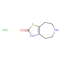 Chemical structure of 2H,3H,4H,5H,6H,7H,8H-[1,3]thiazolo[4,5-d]azepin-2-one hydrochloride - CSSB20577860987