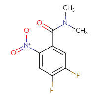 Chemical structure of 4,5-difluoro-N,N-dimethyl-2-nitrobenzamide - CSSB00005591619