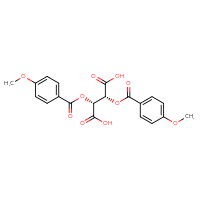 Chemical structure of (2R,3R)-2,3-bis(4-methoxybenzoyloxy)butanedioic acid - CSSB00016989787