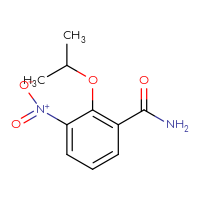 Chemical structure of 3-nitro-2-(propan-2-yloxy)benzamide - CSSB00054448907