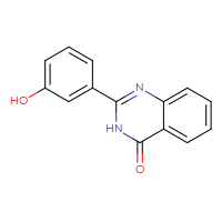 Chemical structure of 2-(3-hydroxyphenyl)-3,4-dihydroquinazolin-4-one - CSSB00026301294