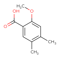 Chemical structure of 2-methoxy-4,5-dimethylbenzoic acid - CSSB00009858183