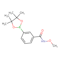 Chemical structure of N-methoxy-3-(4,4,5,5-tetramethyl-1,3,2-dioxaborolan-2-yl)benzamide - CSSB00010144513